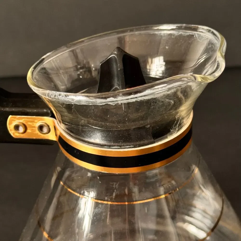 Retro Mid Century David Douglas Flameproof Glass Hot Coffee 44 oz 8-10 C Carafe